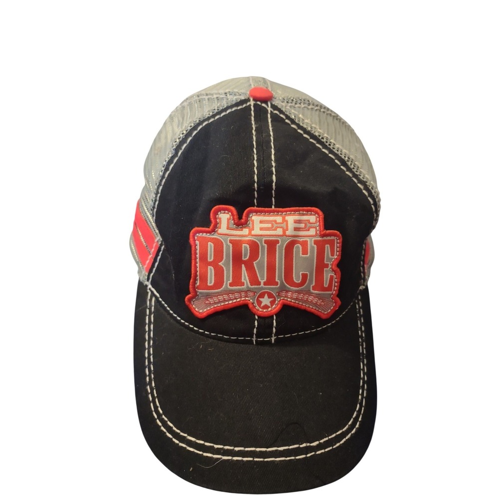 Lee Brice Country Music Concert Trucker Hat Mesh Snapback Black Grey Red OSFM
